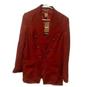 Boss Claret Double Breasted Women's Size 4 Jacket, B68, NWT, $52 - Picture 1 of 4