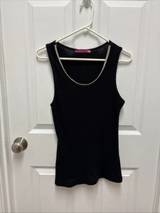 Wild About Cashmere Tanktop schwarz mit doppelten Diamanten - Größe S? - Bild 1 von 6