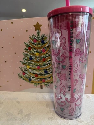 Vaso Starbucks X Roller Rabbit Rosa Edición Limitada AGOTADO Foto 1 de 4