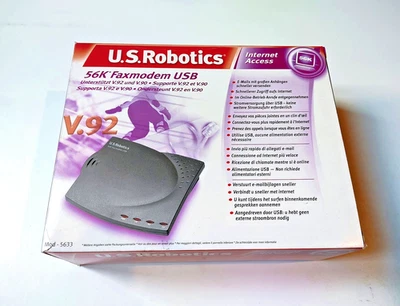 U.S. ROBOTICS 56K USB Faxmodem  5633 USR5633 USR135633 v.90 v.92 56K MODEM FAX - Immagine 1 di 4