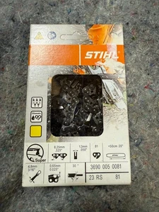 Neu Original STIHL 3690 005 0081 23RS Motorsägekette - Bild 1 von 1