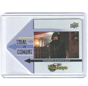 Tarjeta de intercambio de combate de prueba de metal Hawkeye de Upper Deck 2023 #TBC26 Hailee Steinfeld - Imagen 1 de 3