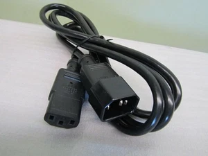 New Startech 6 foot Standard Computer or Monitor Power Cord Extension Cable Blac - Picture 1 of 1