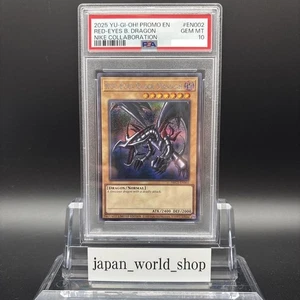 PSA 10 Red-Eyes Black Dragon Nike Worlds Promo NKC1-EN002 Yugioh Card Japanese - Picture 1 of 6