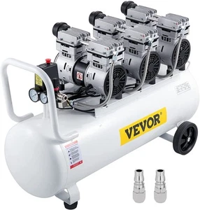 VEVOR Flüster Kompressor Ölfrei Luftkompressor 22 Gallonen 100L Druckluft Leise - Bild 1 von 9