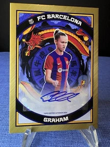 2024 Topps Barcelona Dragón Graham Hansen Autógrafo Oro 12/50 Noruega - Imagen 1 de 3
