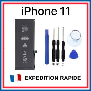 Batterie interne iPhone 11 neuve + stickers - outils - 3110 mAh internal battery - Photo 1 sur 2