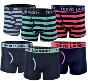 Mens Tokyo Laundry 2 Pack Boxer Shorts Cotton Rich Stretch Underwear S-XXL - Picture 1 of 4