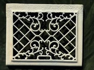 Vintage Antique Ornate Floor Grate Heat Vent Register Floor Wall Victorian Cast - Picture 1 of 7