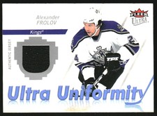 2007-08 Ultra Uniformity #UAF Alexander Frolov Jersey - NM-MT