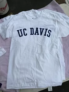 (NEW) Champion UC Davis T-Shirt Collegiate Shirt UCD Aggies Small White - Picture 1 of 6