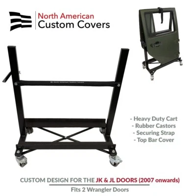 Carro de almacenamiento para puerta Jeep Wrangler soporte soporte trabajo pesado 2007 2008 2009 2010 HS1503 Foto 1 de 4