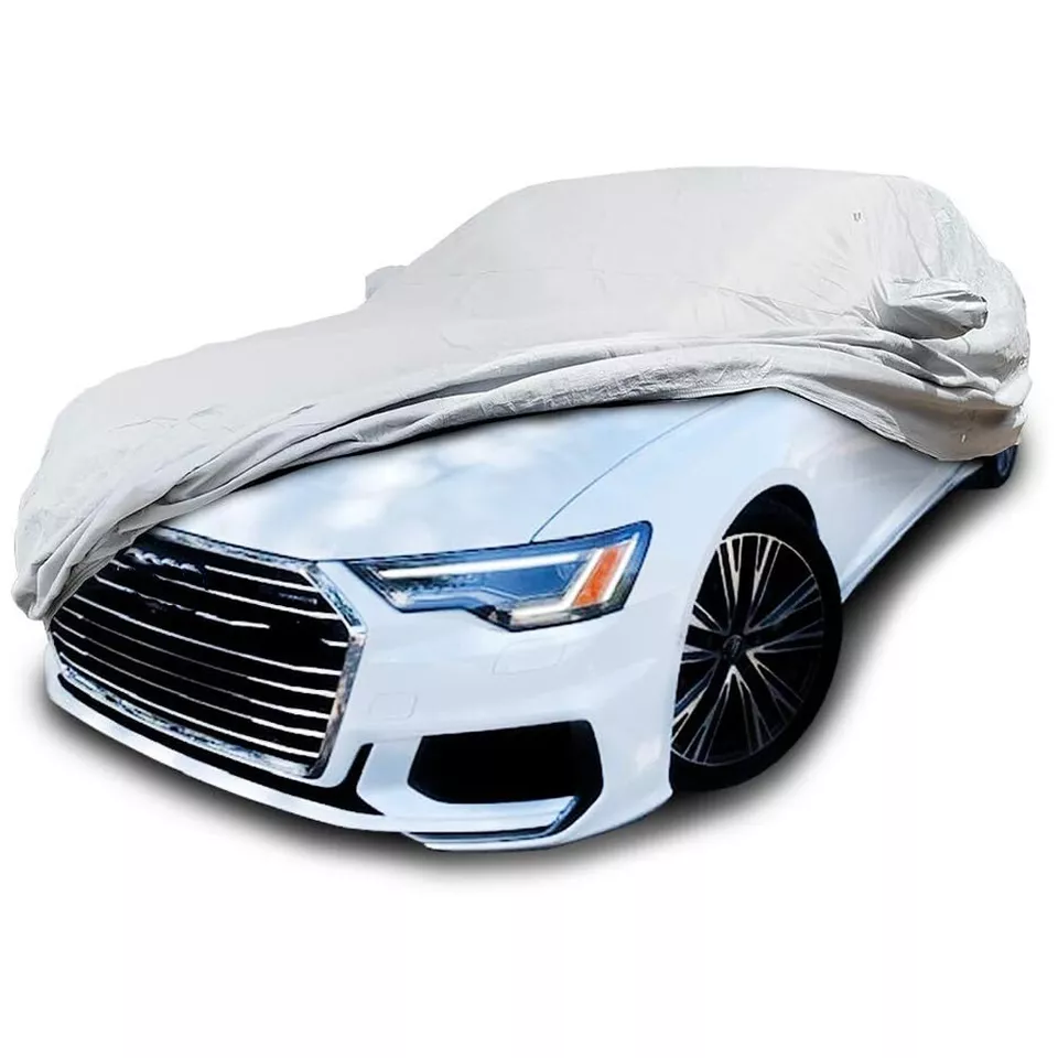 Cubierta de coche de alta resistencia de 6 capas forro de algodón para exteriores para AUDI A6 A8 Quattro Foto 1 de 4
