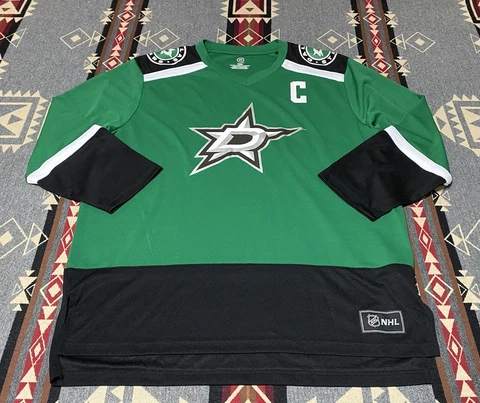 NHL Dallas Stars Jamie Benn Hockey Jersey Green #14 Sz L Adult Polyester T46 Cover