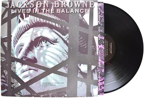 JACKSON BROWNE LIVES IN THE BALANCE SPECIALTY PRESS VINYL LP RECORD FOR AMERICA - Picture 1 of 5