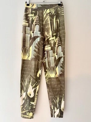 Pantalón Capri Vintage Iceberg Urban Jungle Denim 1990 Talla 42 8 Foto 1 de 4