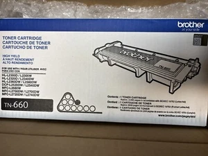 Brother TN660 Original High Yield Black Toner Cartridge’s 1 Neu 1 Gebraucht - Bild 1 von 4