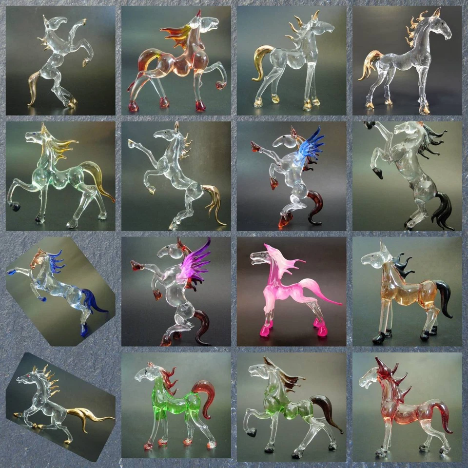 BEAUTIFUL Glass HORSE PONY DONKEY Glass Animal Glass Figure Glass Ornament Gift - Image 1 of 1