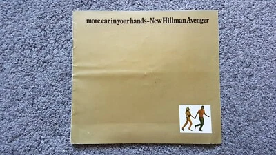 HILLMAN AVENGER SALES BROCHURE 1970 1971 - Image 1 of 3