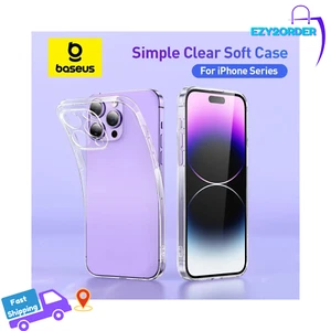 Clear TPU Case for iPhone 16 15 14 13 12 11 Pro Max | Transparent Cover - Picture 1 of 8