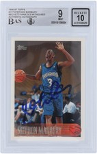 Signed Stephon Marbury Timberwolves Basketball Card Fanatics Authentic COA