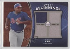 2006 Upper Deck Sweet Spot Update Sweet Beginnings Swatches Carlos Lee #SW-CL