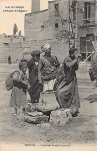 Libia - Guerra italo-turca - Vendedor árabe de agua - Imagen 1 de 2