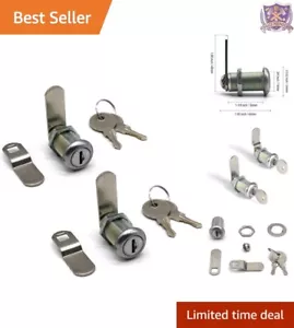 Stainless Steel Cabinet Cam Lock 1-1/8" for Tool Boxes & Vending Machines - Picture 1 of 6