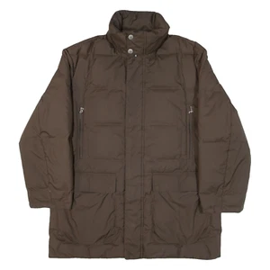 BOGNER Insulated Mens Puffer Coat Brown Hooded XL - Picture 1 of 6