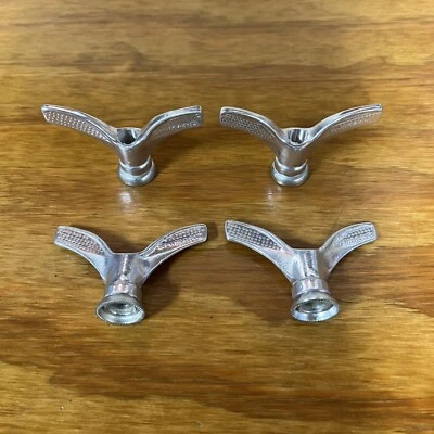 4 NOS SHIMANO BICYCLE 3/8" X 26 THREAD WING AXLE NUTS SCHWINN WHEEL RIM HUB - Image 1 of 4