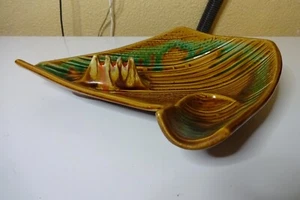 Cenicero California Pottery Cal Style EE. UU. I-15 esmalte por goteo grande - Imagen 1 de 7