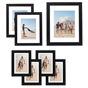 7 Piece Gallery Wall Frame Set to Enhance Wall Decor - Black - Picture 1 of 6