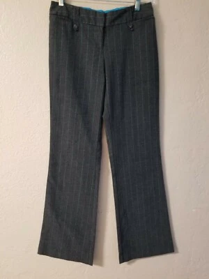 Tracy Evans Dress Pant W/Blue Metallic Pinstripe  Midrise Size 7  Pre-owned - Image 1 of 4