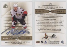 2013-14 SP Game Used Edition Gold Jean-Gabriel Pageau #179 Rookie Auto RC