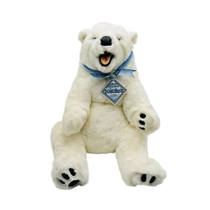 Mary Meyer Sitting Polar Bear Plush Stuffed Animal Toy 20” Realistic VINTAGE HTF - Picture 1 of 12
