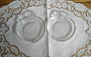Plato cuenco baratija de vidrio vintage FRESA ~ Juego de 2 ~ - Imagen 1 de 5