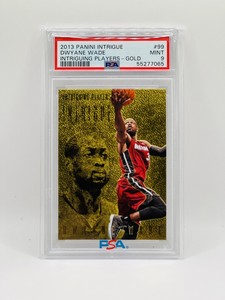 Dwyane Wade 2013 Panini Intrigue Intriguing Players GOLD No.99 #1/10 PSA 9 POP 1