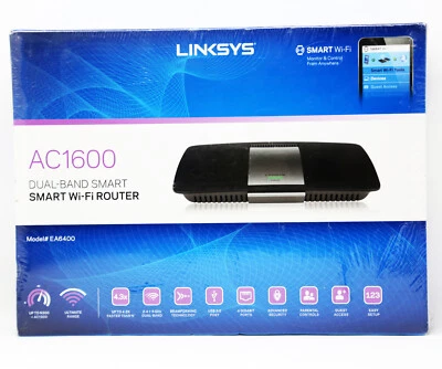 Linksys - AC1600 802.11ac Smart Wi-Fi Router - Black, Brand New!! - Image 1 of 2