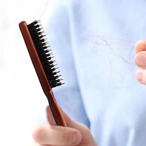 Weiche Naturborstenbürste für dünnes und feines Haar, ergonomische Haarbürst - Bild 1 von 10