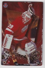 1994-95 PRO-MAGNETS #NNO Mike Vernon MAGS - Detroit Red Wings - White EDGES