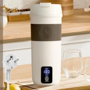 Edelstahl Reise Wasserkocher Elektrische Wassertasse mit Temperatureinstellung - Bild 1 von 21