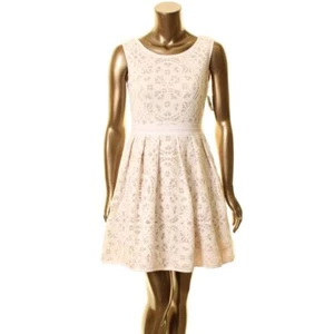 XSCAPE NEW Women's Laser-cut Cocktail Fit & Flare Dress TEDO - Picture 1 of 2