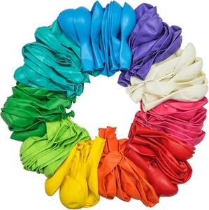 30 Palloncini Multicolore Biodegradabili in 10 Colori. Perfetto per feste per bambini, - Foto 1 di 9