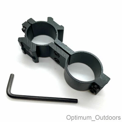 Figure of 8 torch  laser mount 25 x 25mm Rifle scope flashlight 20mm Weaver UK - Image 1 of 3