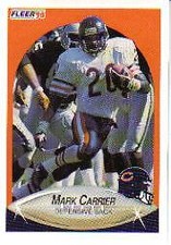 1990 Fleer Update Football #U111 Mark Carrier RC DB
