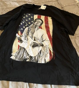 Jimi Hendrix XXL 2XL Shirt Black Authentic Hendrix USA Flag NEW Free Ship 2024 - Picture 1 of 3