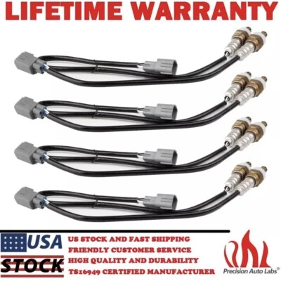 Sensor de oxígeno O2 aguas arriba y aguas abajo 4 piezas para Toyota 4Runner 2003 2004 4,7 L EE. UU. Foto 1 de 4