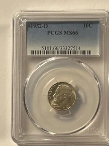 1952-D Roosevelt Dime MS66 - Picture 1 of 2