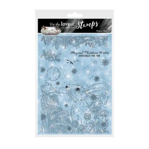 Hunkydory Winter Hare A5 For the Love of Stamps Set 7pc : Meadow Hares at Winte - Picture 1 of 5