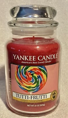 Yankee Candle Tutti Frutti FRUIT RETIRED Jar Candle 22oz - Image 1 of 4